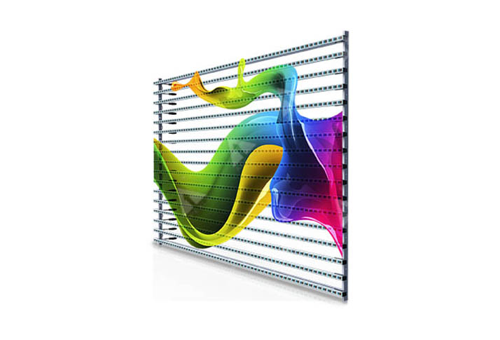 renderings of the LED curtain display
