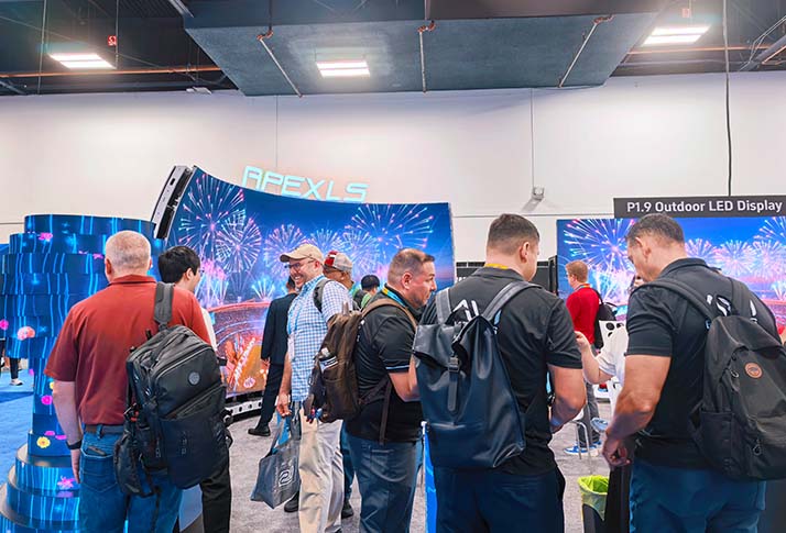 Visitors from around the world explored Apexls' creative LED display solutions
